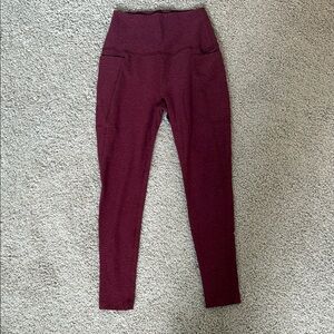 Beyond Yoga Burgundy Leggings